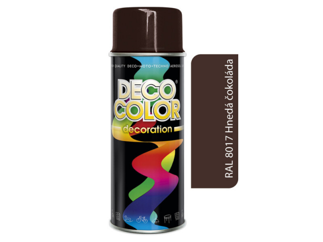DECO COLOR sprej RAL 8017 hnedý čokoladový 400 ml